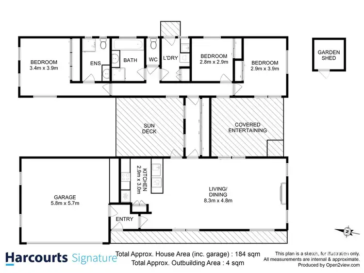 Floorplan of Homely unit listing, 2/12 Riviera Drive, Old Beach TAS 7017