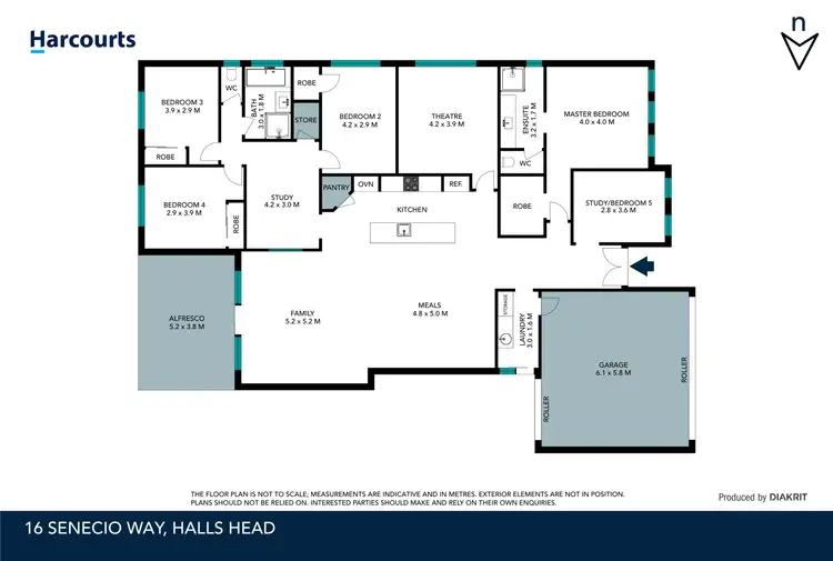 Floorplan of Homely house listing, 16 Senecio Way, Halls Head WA 6210