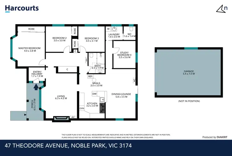 Floorplan of Homely house listing, 47 Theodore Avenue, Noble Park VIC 3174