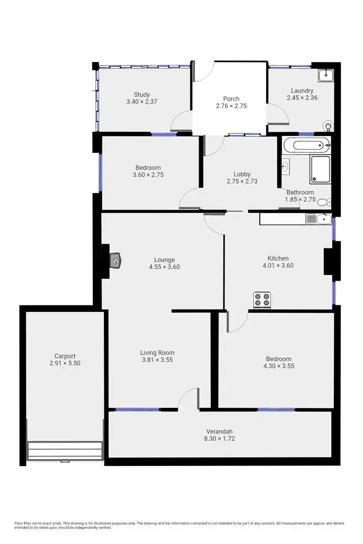 Floorplan of Homely house listing, 5 Sixth Street, Orroroo SA 5431
