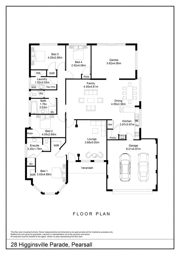 Floorplan of Homely house listing, 28 Higginsville Parade, Pearsall WA 6065