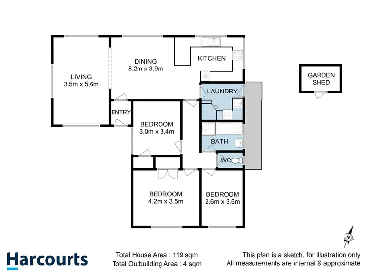 Floorplan of Homely house listing, 18 Riverdowns Drive, Margate TAS 7054