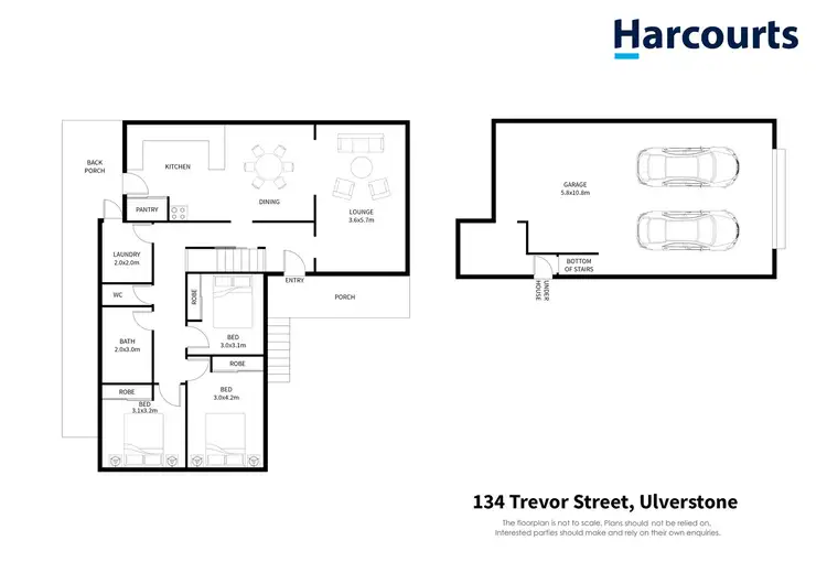 Floorplan of Homely house listing, 134 Trevor Street, Ulverstone TAS 7315