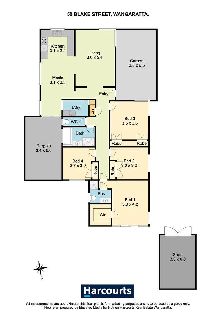 Floorplan of Homely house listing, 50 Blake Street, Wangaratta VIC 3677