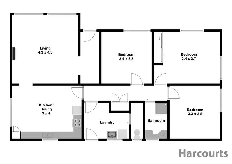 Floorplan of Homely house listing, 7 Roberts Court, Warragul VIC 3820