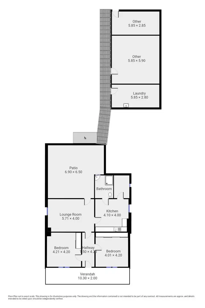 Floorplan of Homely house listing, 42 Hurlstone Street, Peterborough SA 5422