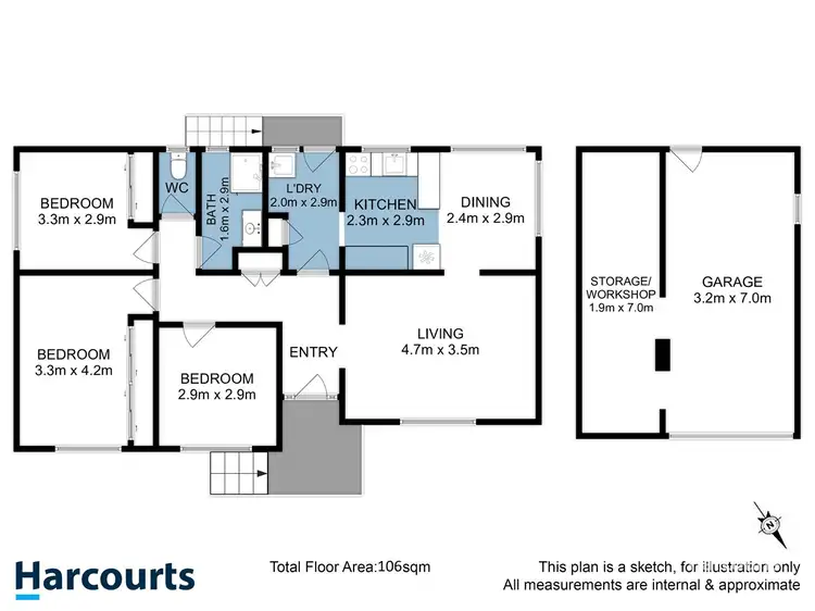Floorplan of Homely house listing, 13 Balamara Street, Bellerive TAS 7018