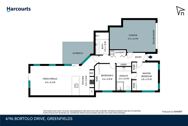 Floorplan of Homely house listing, 4/96 Bortolo Drive, Greenfields WA 6210