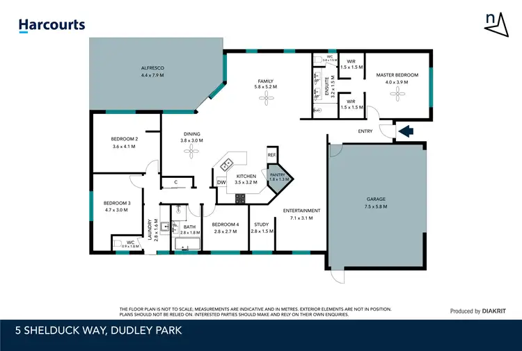 Floorplan of Homely house listing, 5 Shelduck Way, Dudley Park WA 6210