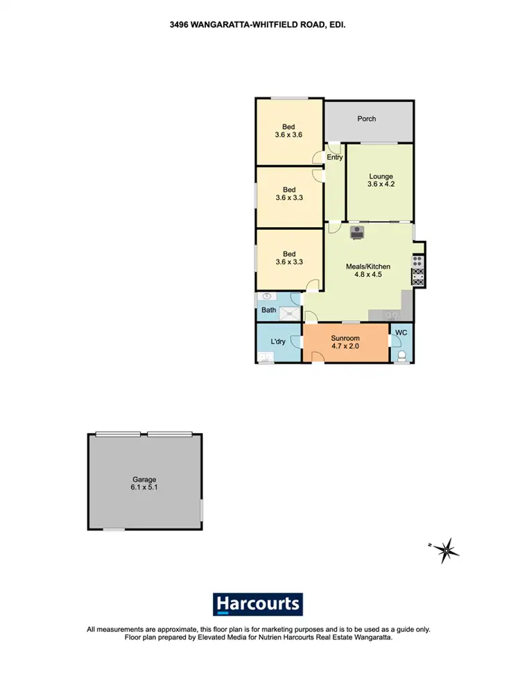 Floorplan of Homely house listing, Lot 1 3496 Wangaratta-Whitfield Road, Edi VIC 3678