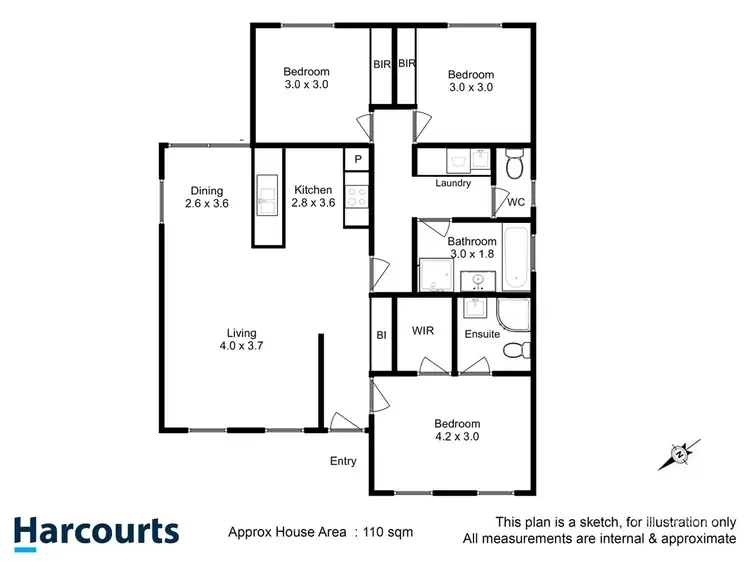 Floorplan of Homely house listing, 12 Mosman Road, Clarendon Vale TAS 7019