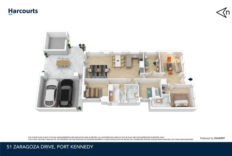 Floorplan of Homely house listing, 51 Zaragoza Drive, Port Kennedy WA 6172