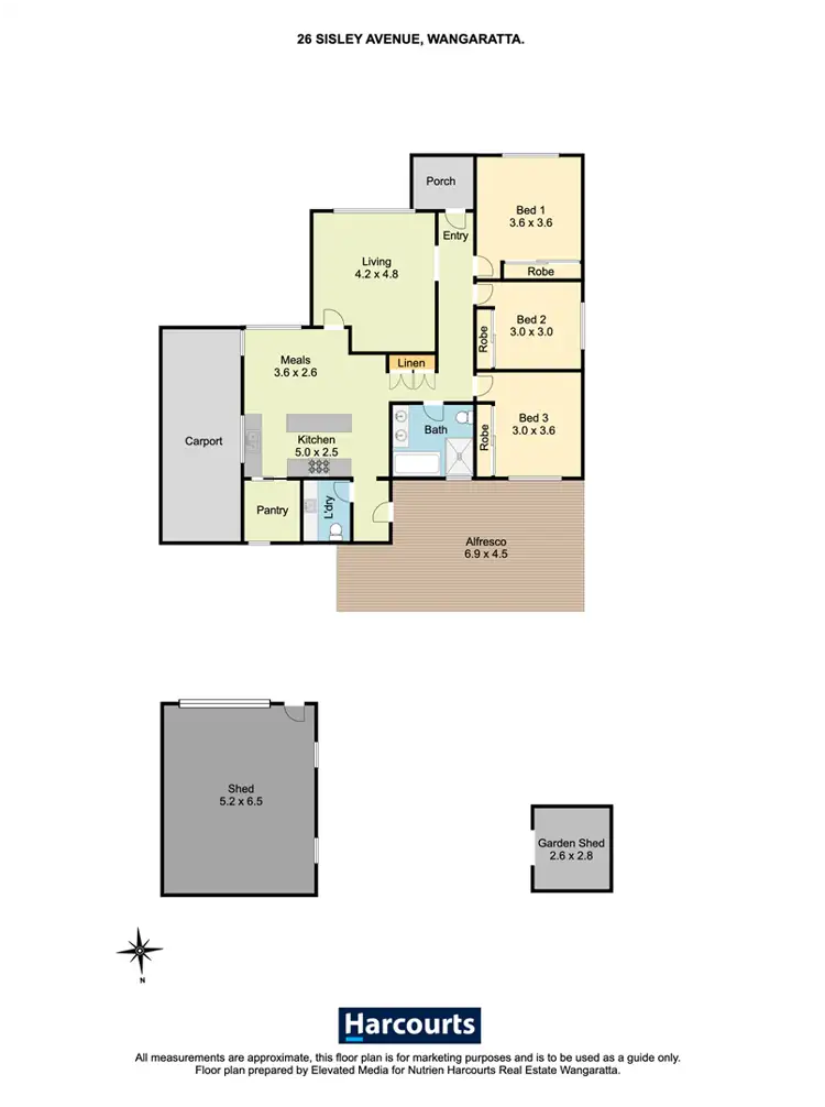 Floorplan of Homely house listing, 26 Sisely Avenue, Wangaratta VIC 3677