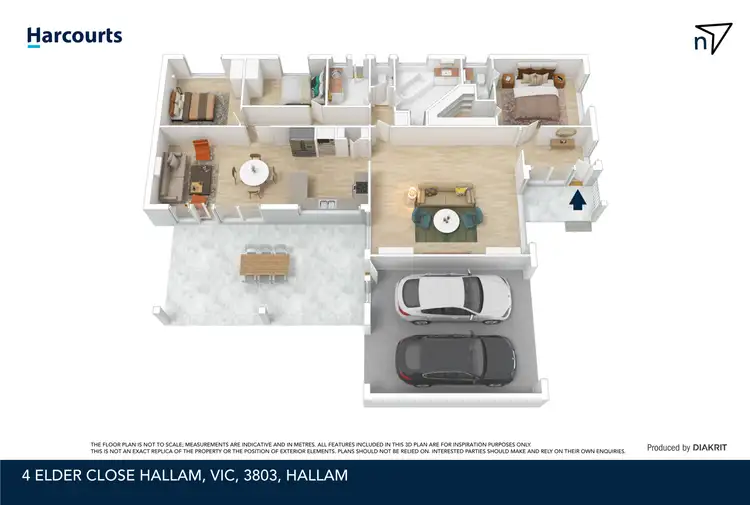 Floorplan of Homely house listing, 4 Elder Close, Hallam VIC 3803