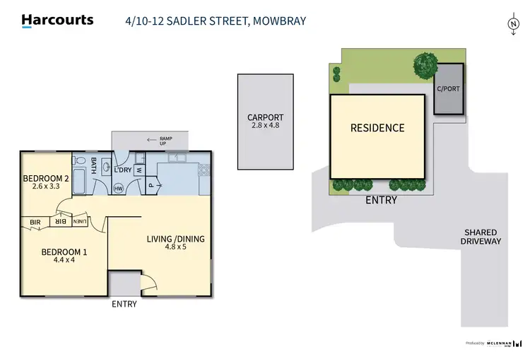 Floorplan of Homely unit listing, 4/10-14 Sadler Street, Mowbray TAS 7248
