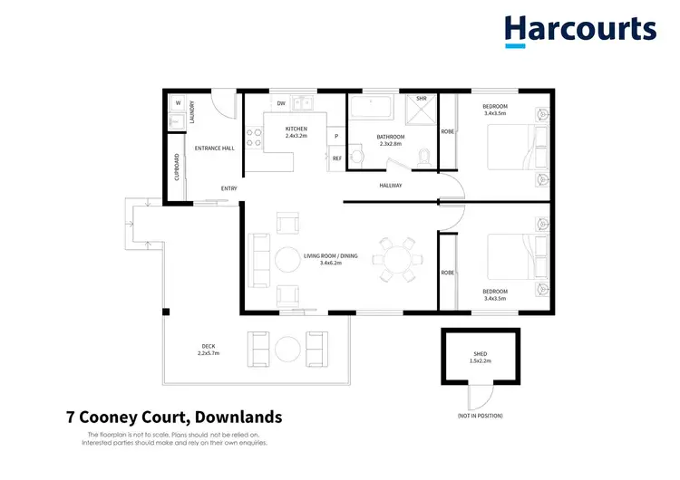 Floorplan of Homely house listing, 7 Cooney Court, Downlands TAS 7320