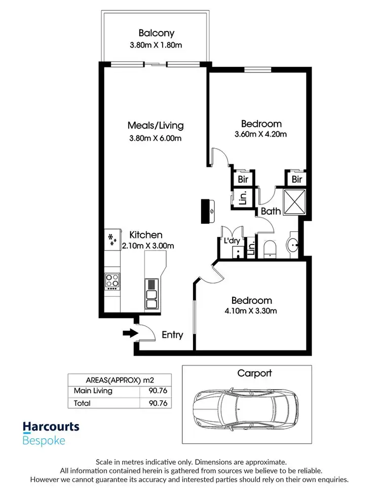 Floorplan of Homely apartment listing, 8/22-26 Goodall Parade, Mawson Lakes SA 5095