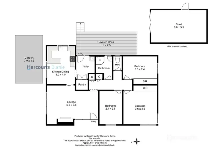 Floorplan of Homely house listing, 99 Stirling Street, Acton TAS 7320