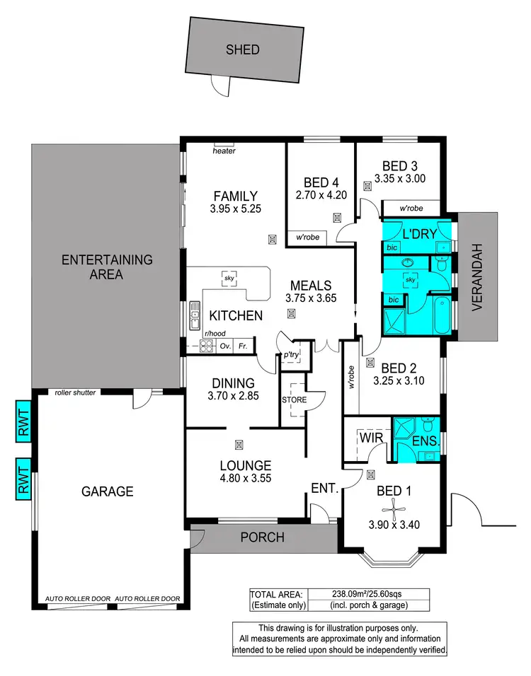 Floorplan of Homely house listing, 18 Hedgerow Crescent, Hallett Cove SA 5158