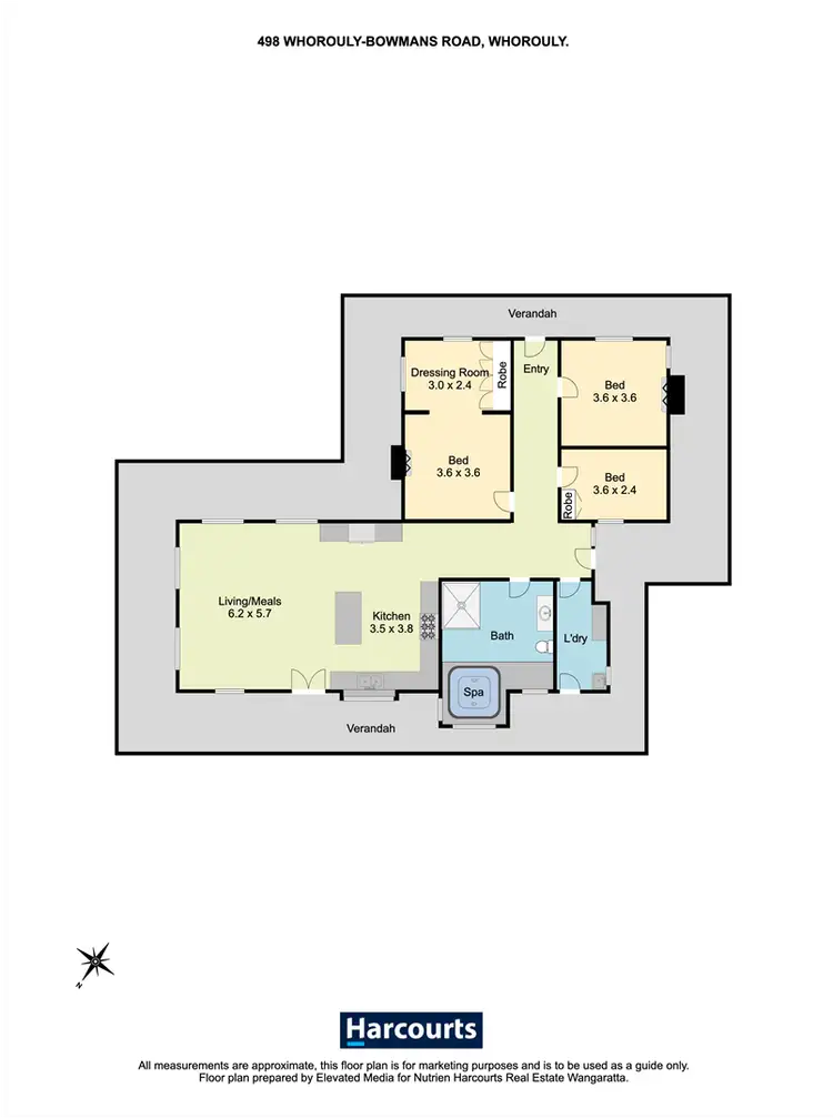 Floorplan of Homely rural property listing, 498 Whorouly-Bowmans Road, Whorouly VIC 3735