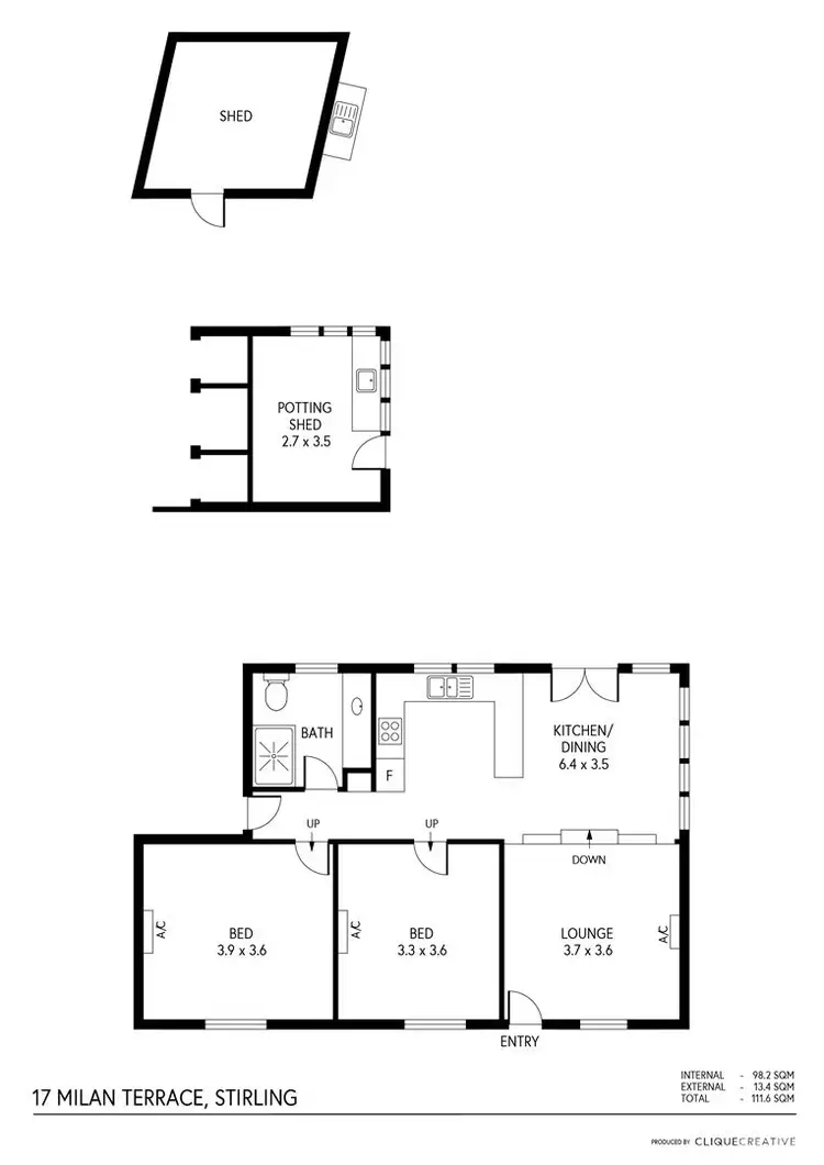 Floorplan of Homely house listing, 17 Milan Terrace, Stirling SA 5152