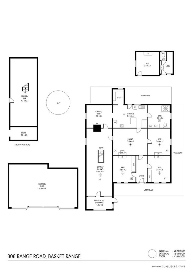 Floorplan of Homely house listing, 308 Range Road, Basket Range SA 5138