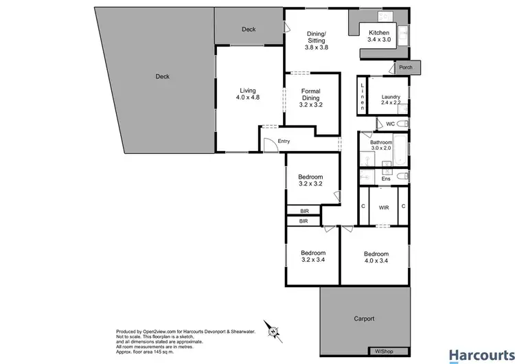 Floorplan of Homely house listing, 3 Lemana Street, Miandetta TAS 7310