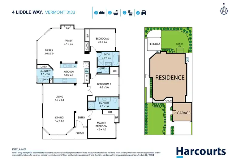 Floorplan of Homely house listing, 4 Liddle Way, Vermont VIC 3133