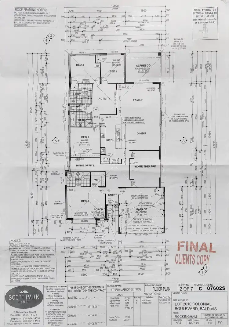 Floorplan of Homely house listing, 12 Colonial Boulevard, Baldivis WA 6171