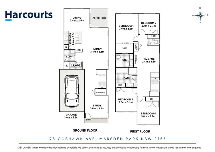 Floorplan of Homely house listing, 78 Goshawk Avenue, Marsden Park NSW 2765