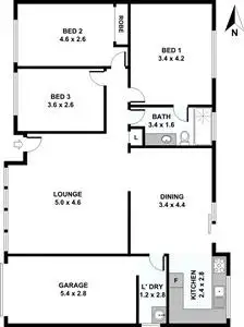 Floorplan of Homely house listing, 13 Fleetwood st, Shalvey NSW 2770