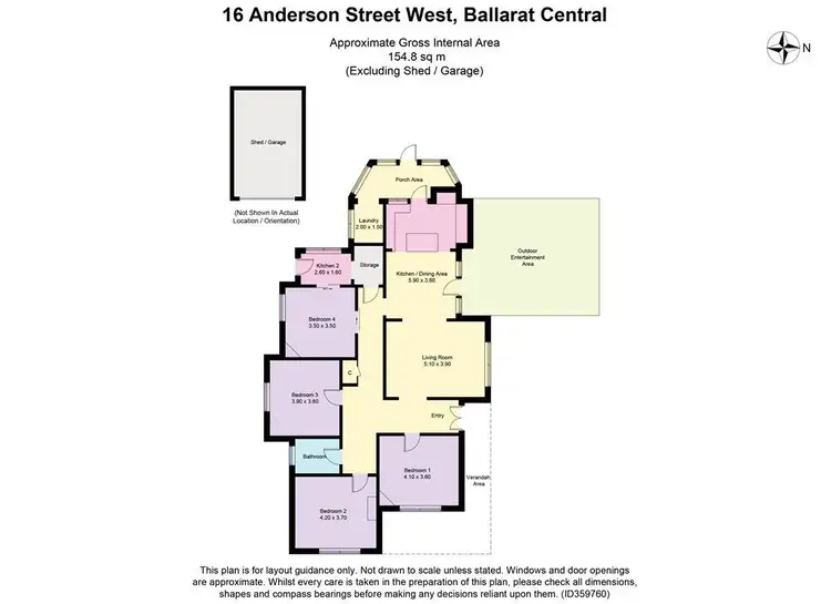 Floorplan of Homely house listing, 16 Anderson Street West, Ballarat Central VIC 3350