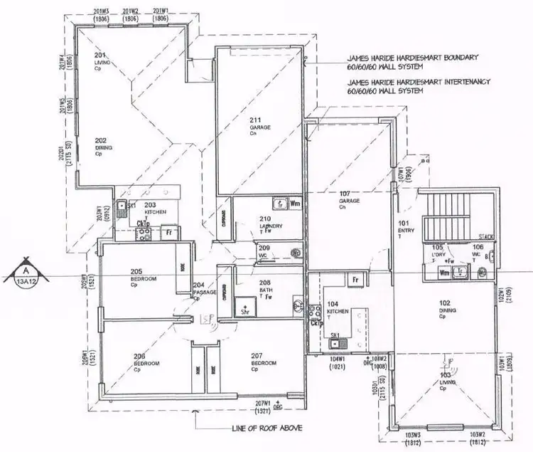 Floorplan of Homely house listing, 1 & 2/19 Hortus Place, Newnham TAS 7248