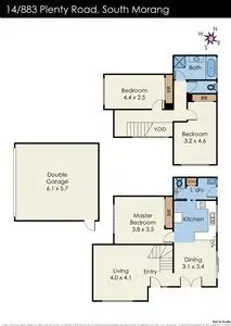 Floorplan of Homely unit listing, 14/883 Plenty Road, South Morang VIC 3752