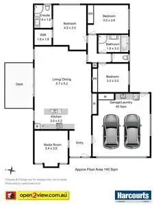 Floorplan of Homely house listing, 15 Wise Circle, Howrah TAS 7018