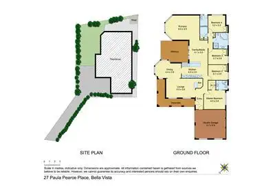 Floorplan of Homely house listing, 27 Paula Pearce Place, Bella Vista NSW 2153