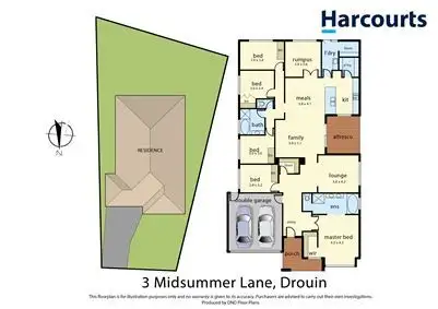 Floorplan of Homely house listing, 3 Midsummer Lane, Drouin VIC 3818