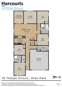 Floorplan of Homely house listing, 16 Thorpe Circuit, Oran Park NSW 2570