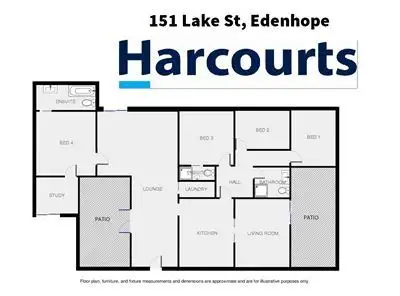 Floorplan of Homely house listing, 151 Lake Street, Edenhope VIC 3318