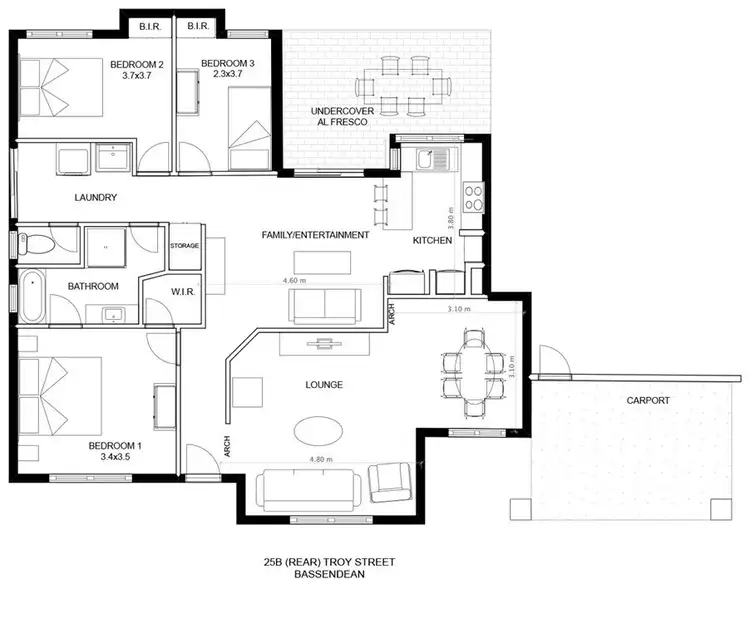 Floorplan of Homely house listing, 25B Troy Street, Bassendean WA 6054