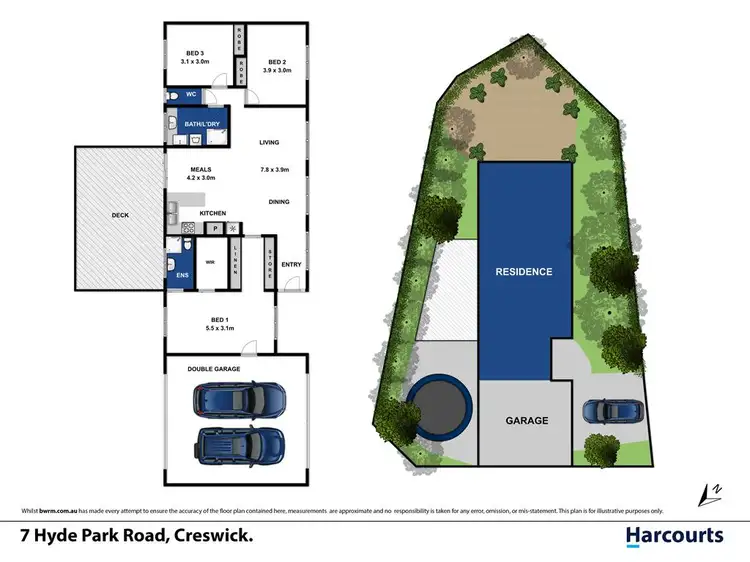 Floorplan of Homely house listing, 7 Hyde Park Road, Creswick VIC 3363