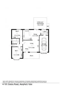 Floorplan of Homely house listing, 4/101 States Road, Morphett Vale SA 5162