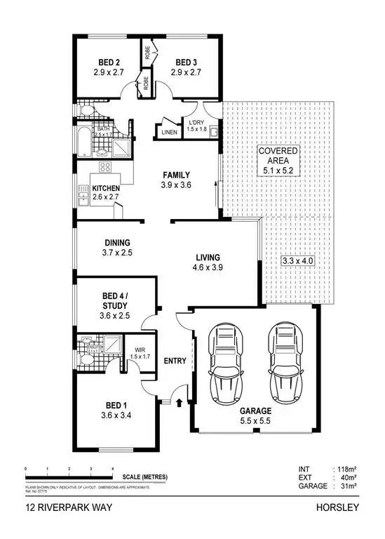 Floorplan of Homely house listing, 12 Riverpark Way, Horsley NSW 2530
