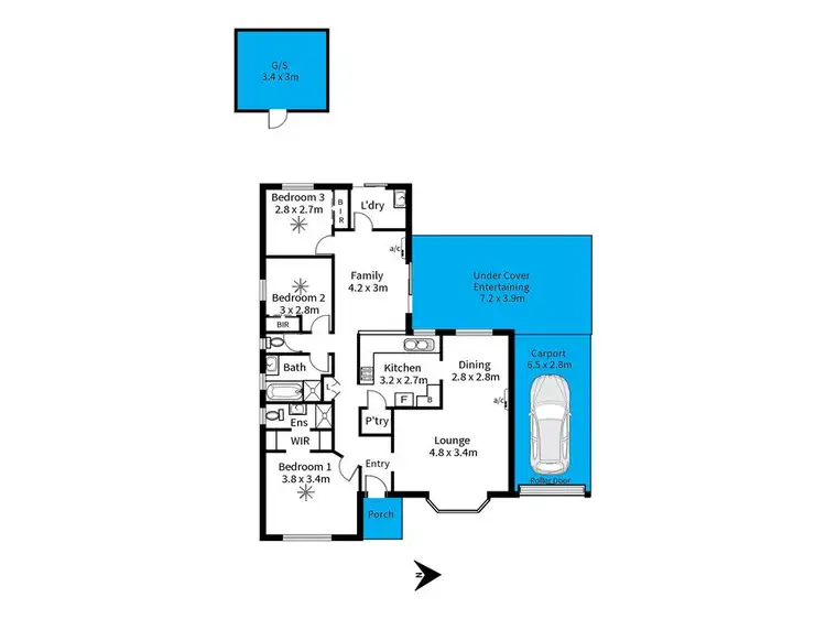 Floorplan of Homely house listing, 8 Liana Court, Flagstaff Hill SA 5159
