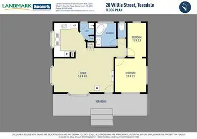 Floorplan of Homely house listing, 20 Willis Street, Teesdale VIC 3328