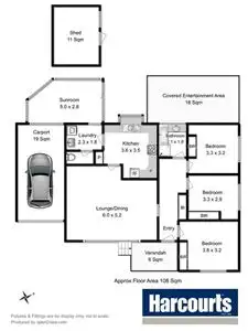 Floorplan of Homely house listing, 2 Laburnum Place, Lutana TAS 7009