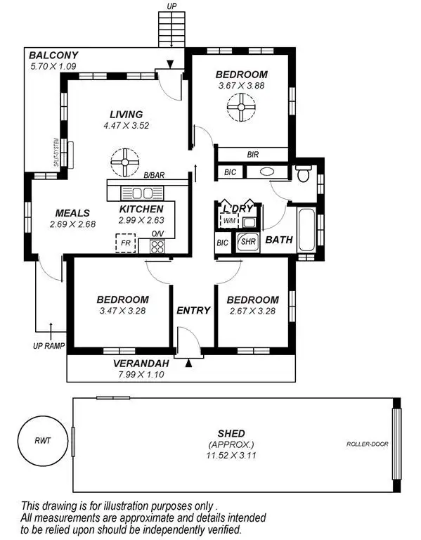 Floorplan of Homely house listing, 2A Turners Avenue, Hawthorndene SA 5051