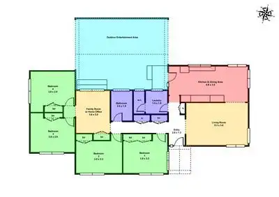 Floorplan of Homely house listing, 8 Mauger Street, Wendouree VIC 3355