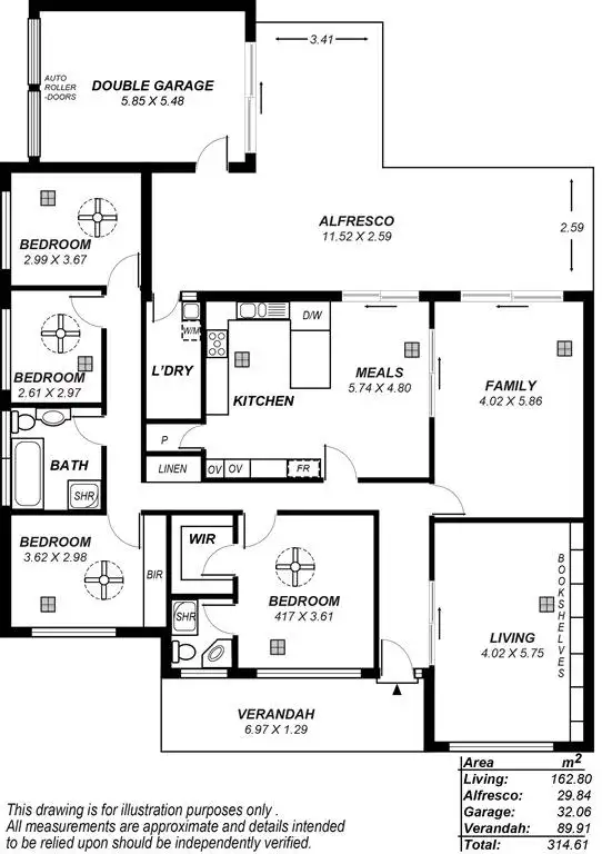 Floorplan of Homely house listing, 5 Halmon Avenue, Everard Park SA 5035