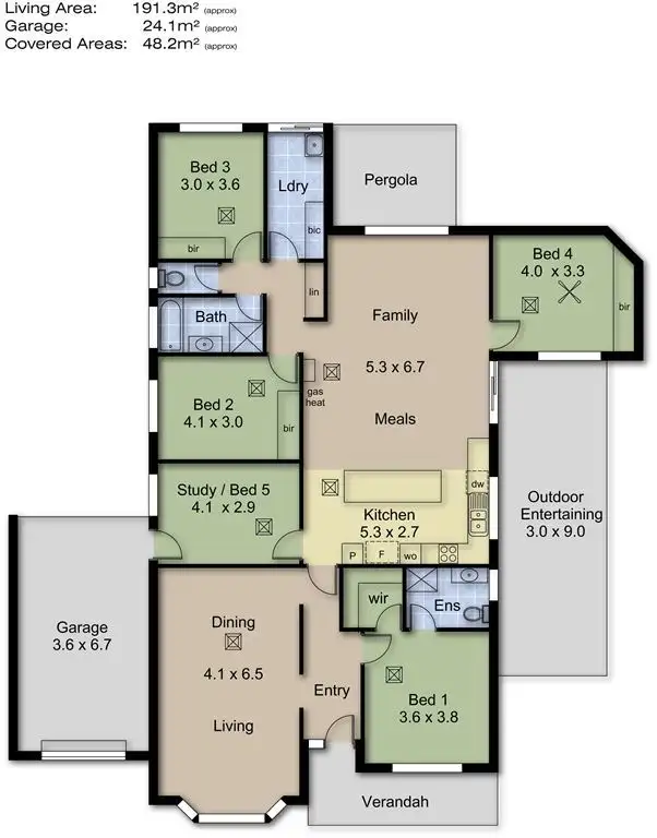 Floorplan of Homely house listing, 3 Nina Court, Aberfoyle Park SA 5159